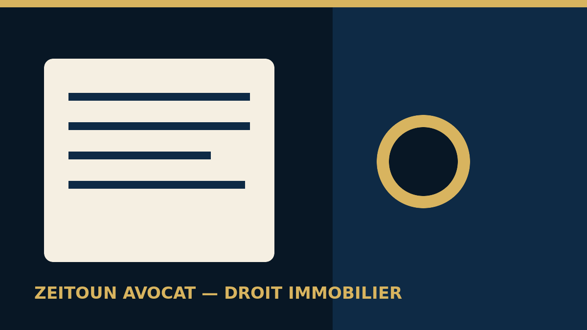 Bail d’habitation et droit immobilier