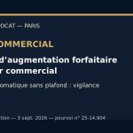 Bail commercial clause augmentation forfaitaire du loyer réputée non écrite