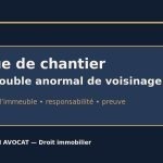Grue de chantier survol d’immeuble et trouble anormal de voisinage